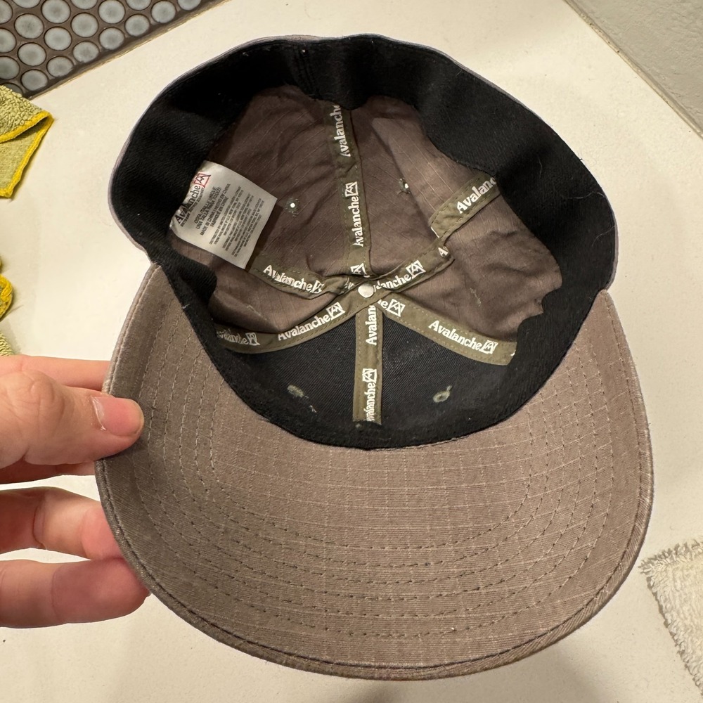 Avalanche Hat Cap Mens Mountain Graphic Logo Outdoor Supply Company Ripstop - Picture 3 of 6